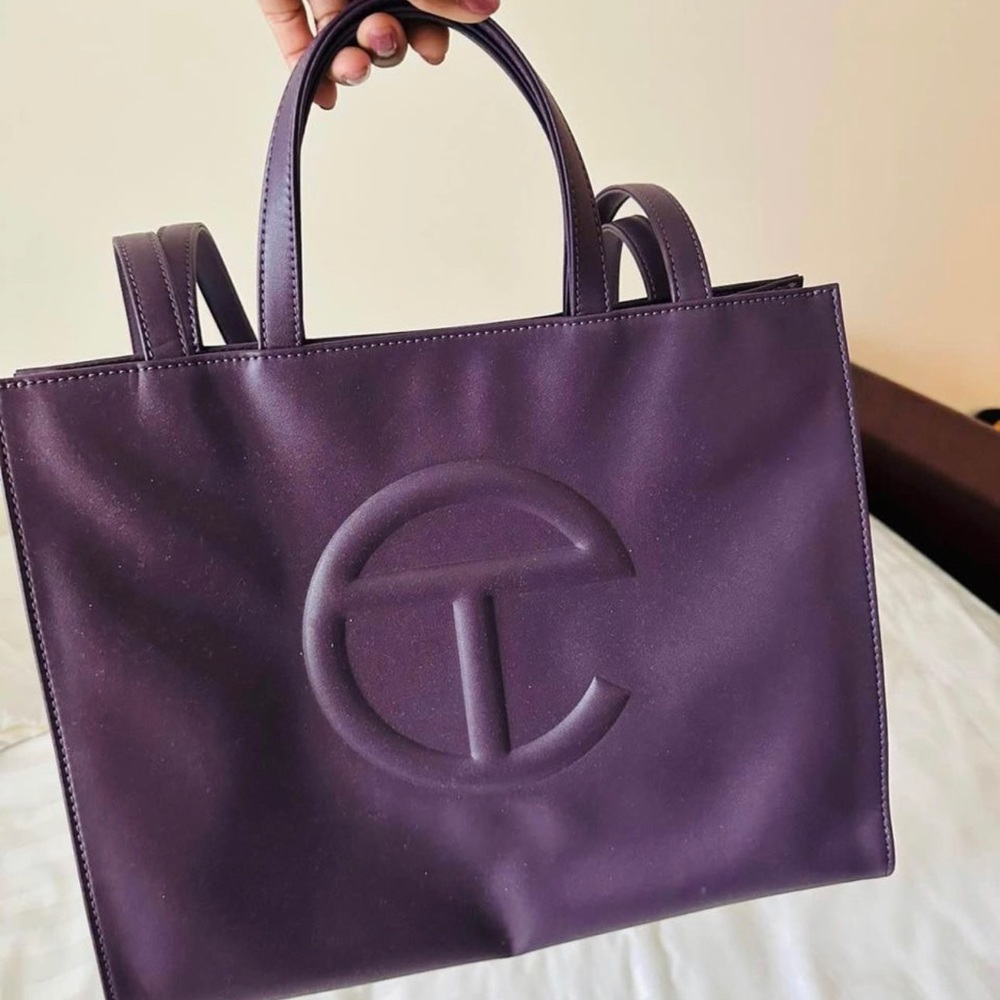 Medium eggplant Telfar shopping bag. New w/o tags.